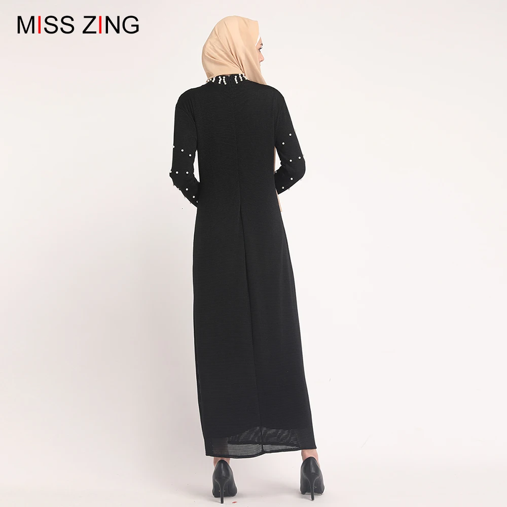 

Elegant Muslim Beading Abaya Cardigan Maxi Dress Kimono Long Robes Female Vestidos Middle East Ramadan Turkish Islamic Prayer