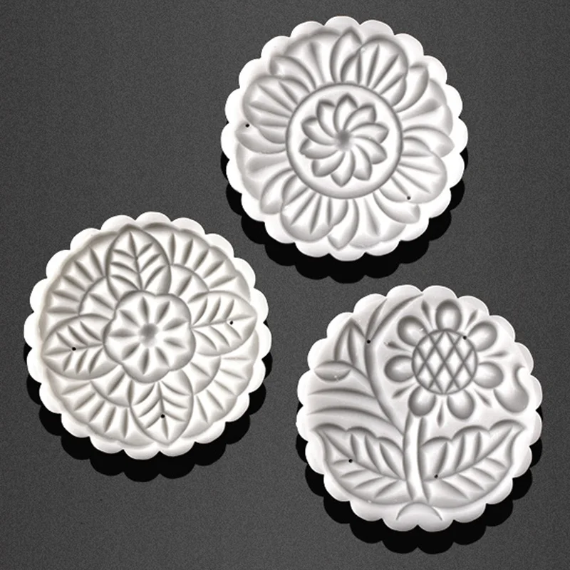 Goldbaking 185 г большая Лунная форма для торта 3D пластиковая форма для изготовления конфет домашняя форма для печенья с 3 узорами