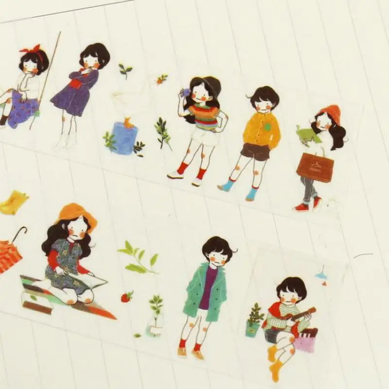 Милая девушка васи лента японская клейкая декоративная Дневник для ноутбука