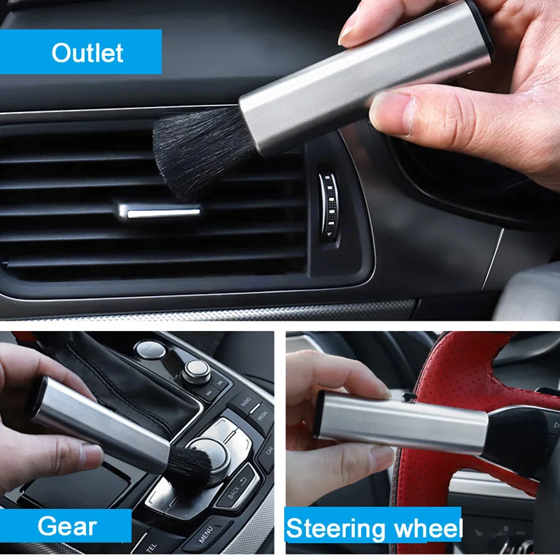 Автомобильная Чистящая Щетка для машины Кондиционер Вентиляционный щель чистые