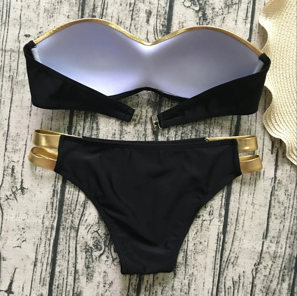 Женский винтажный купальный костюм бикини с эффектом пуш-ап пляжная одежда 2019 |
