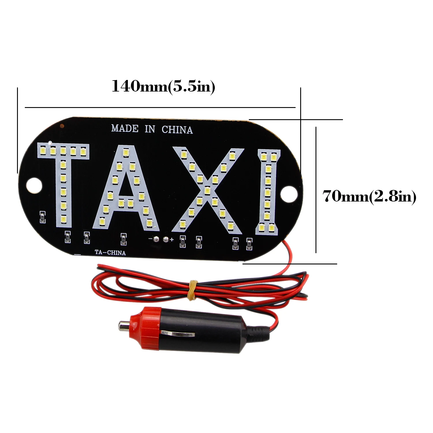 

CARLITS 10cs/lot Taxi Led Car Windscreen Cab indicator Lamp Sign Blue Red Green White LED Windshield Taxi Light Lamp 12V