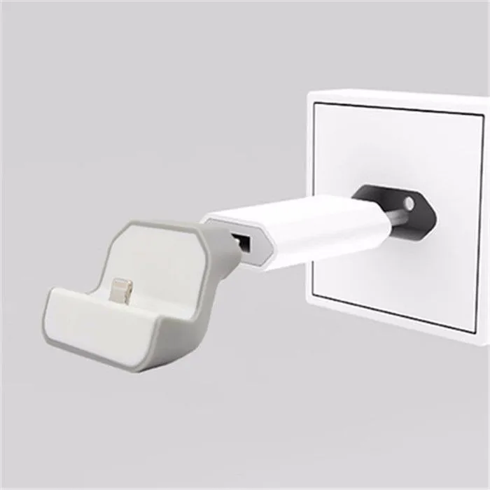 LYBALL, беспроводное настенное зарядное устройство, европейская док-станция, USB адаптер для путешествий, 8Pin, зарядная станция, подставка, EU штекер для iPhone 6S 7 8 Plus, XR XS MAX