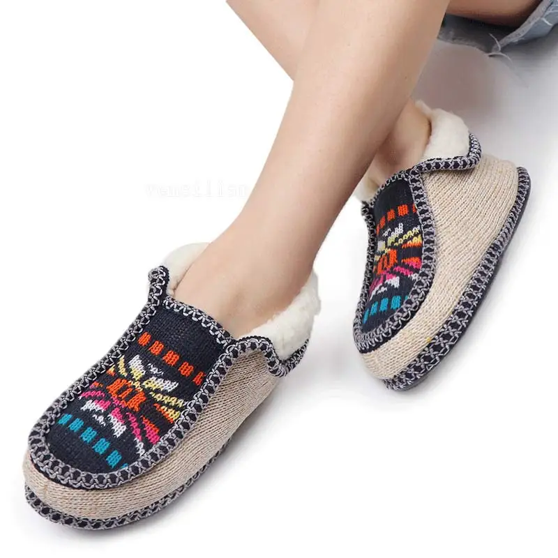 Fur Slides Home Slippers Women Winter House Shoes Warm Indoor Floor Shoes Furry Fluffy Slippers Pantoufle Femme Zapatillas Mujer