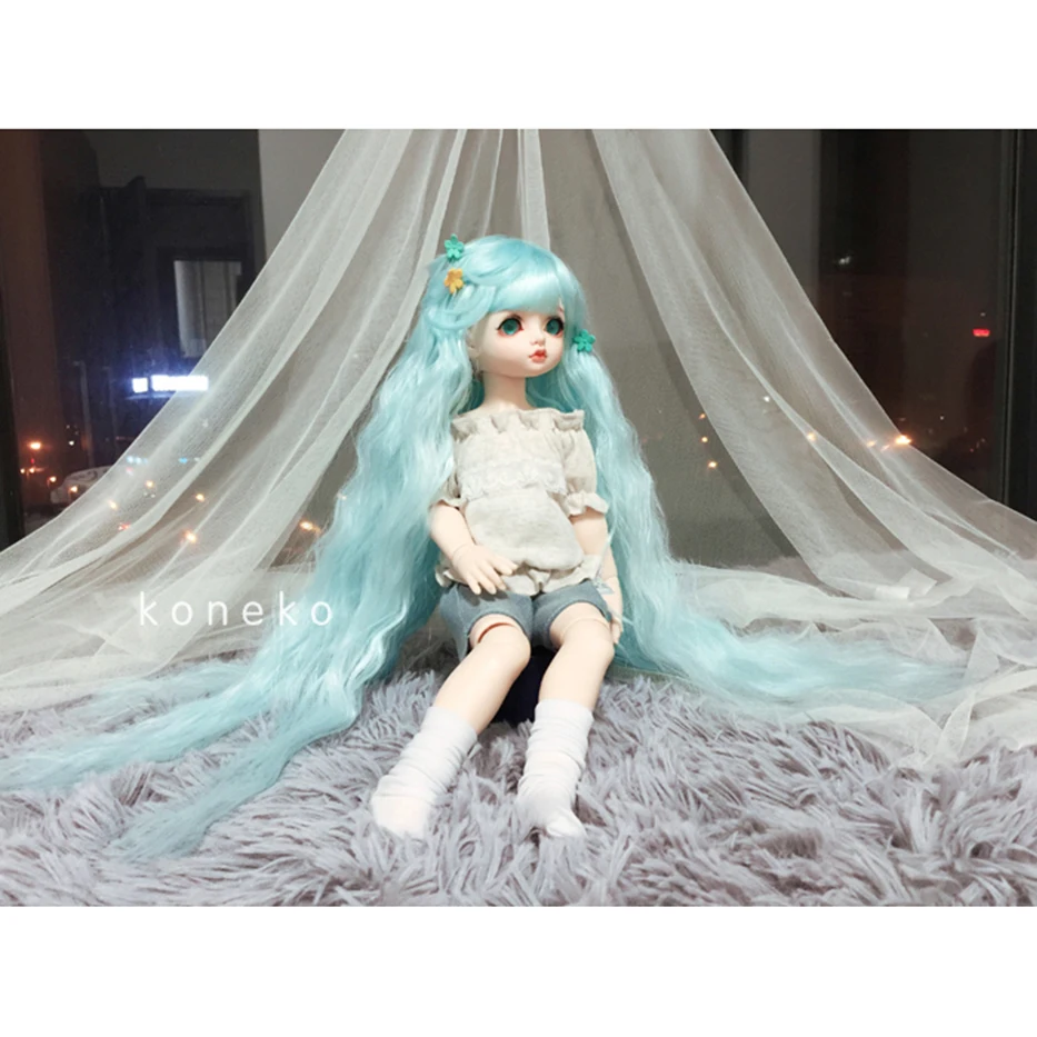 Волосы Allaosify Bjd размер 1/3 1/4 1/6 1/8 волосы BJD высокотемпературное волокно бесплатная