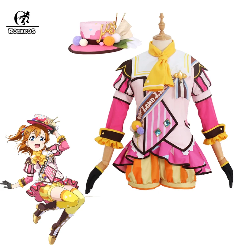 ROLECOS Lovelive Аниме Косплей Костюм все персонажи мороженое игра косплей Любовь живой