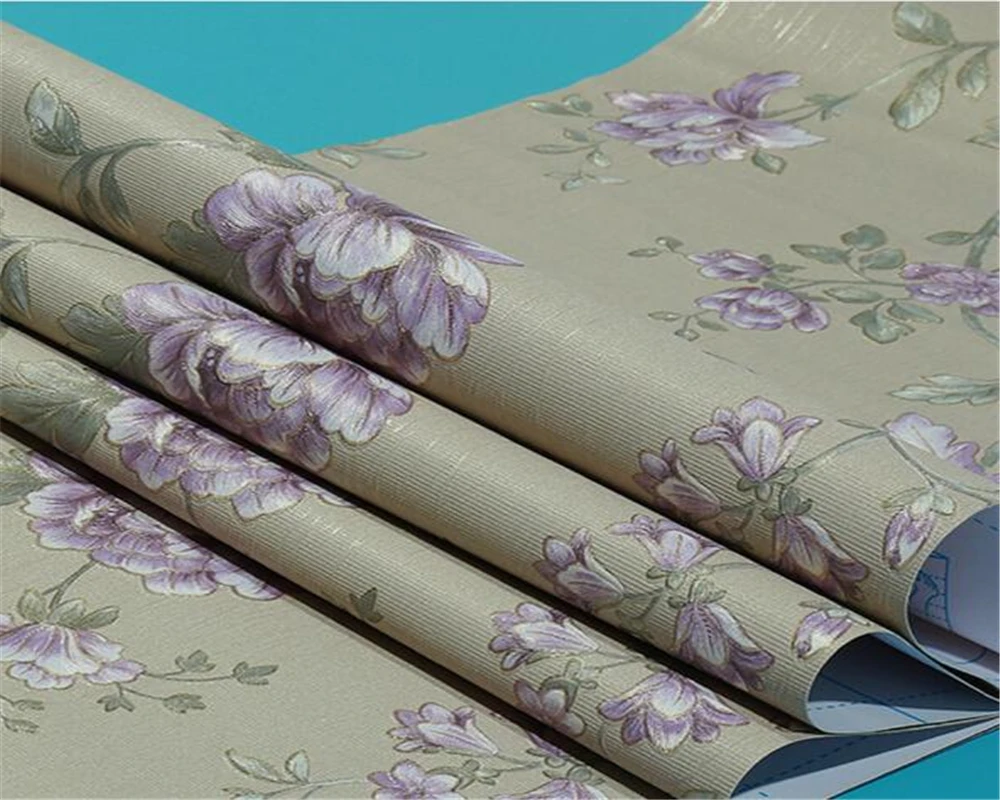 

beibehang Cross-country for PVC embossed thickening fine embossed American bedroom mural 3d wallpaper living room TV background