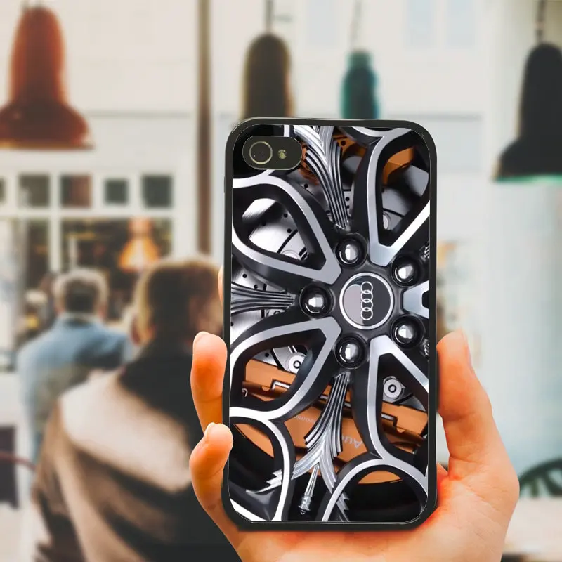 Mobile Phone Cases Hard PC TPU Plastic Cover Hot Audi Car Wheel Pattern for iphone 8 7 6 6S Plus X XR XS Max 5S 5 SE 4 4S Bag |