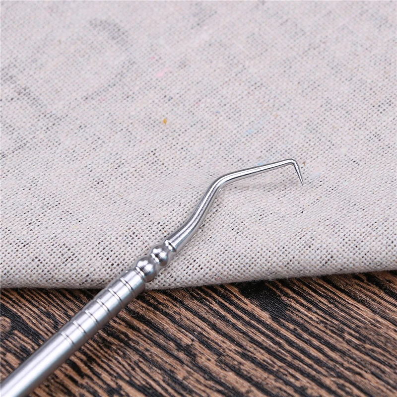 1PCS Stainless Steel Double Ends Dentist Teeth Clean Hygiene Explorer Probe Hook Pick Dental Tool Products | Красота и здоровье