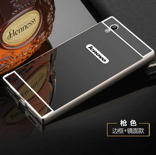 Luxury Case For Lenovo S90 P70 P70T Z90 P2 K3 K6 note Aluminum Metal Frame Mirror Plating Hard Back Cover Phone Bags Fundas case | Мобильные