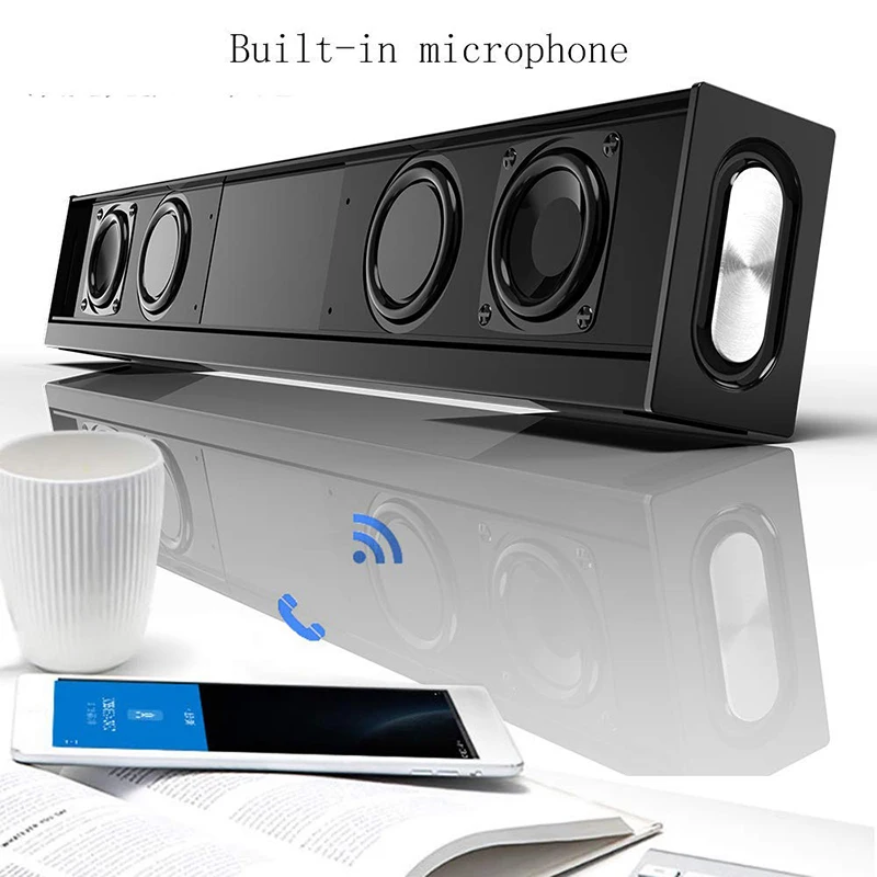 Звуковая панель проводная и беспроводная Bluetooth объемного звука для телевизора HiFi