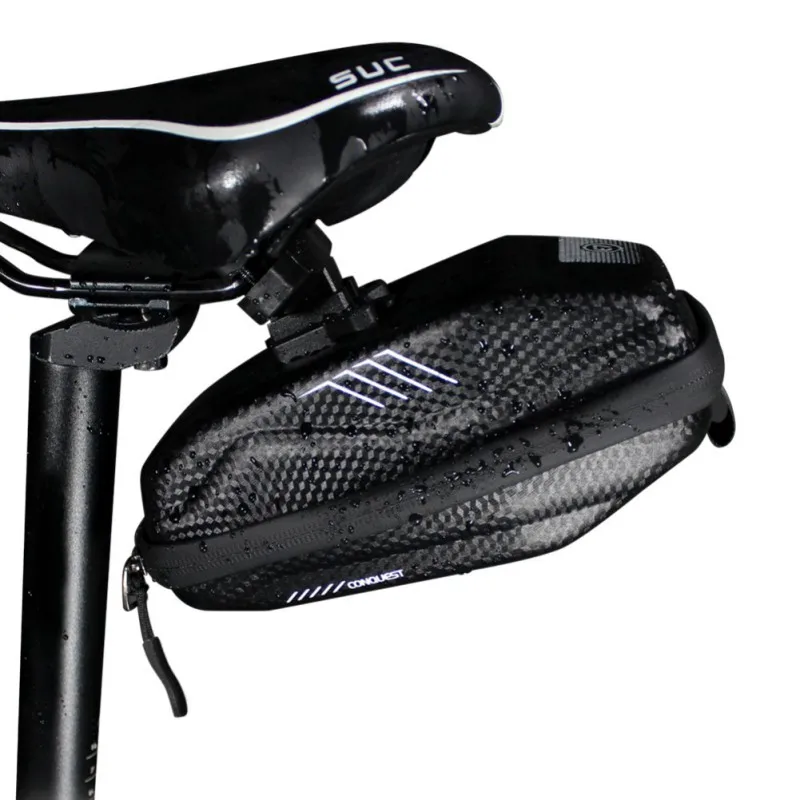 

Road Cycling Bicycle Bag Waterproof reflective bike rear rackpu leather eva bag bicycle accessories bags
