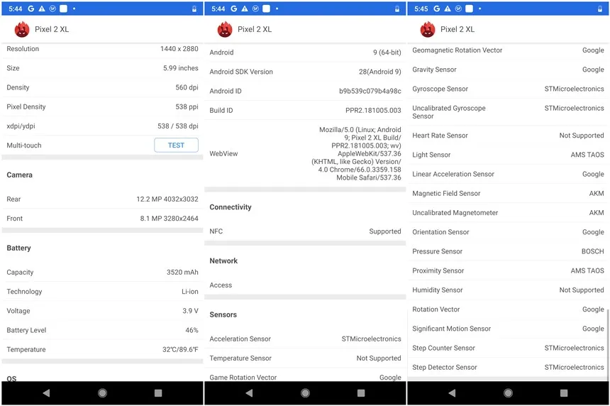 ЕС Версия Google Pixel 2 XL 6,0 ''Восьмиядерный 4G LTE Android 8. 0 2880*1440 4 Гб ram 64 Гб 128 ГБ rom Европейский смартфон
