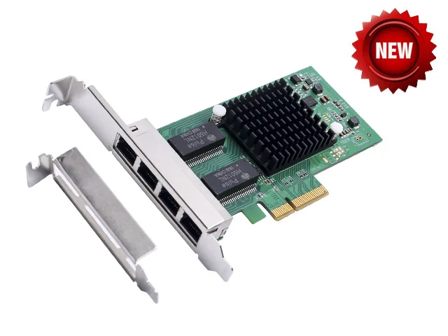 PCI-Express X4 4-  Ethernet   Intel I350-AM4      PCIE  10/100/1000Mbp