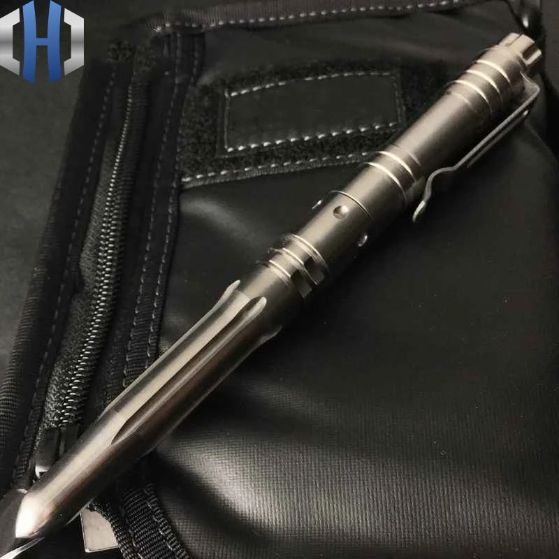 Beli EDC Titanium Alloy Pena Taktis Pertahanan Diri Multi-Fungsi Tanda Tangan Pena Self-Pertahanan Jendela Rusak Hidup Saving Hammer Alat