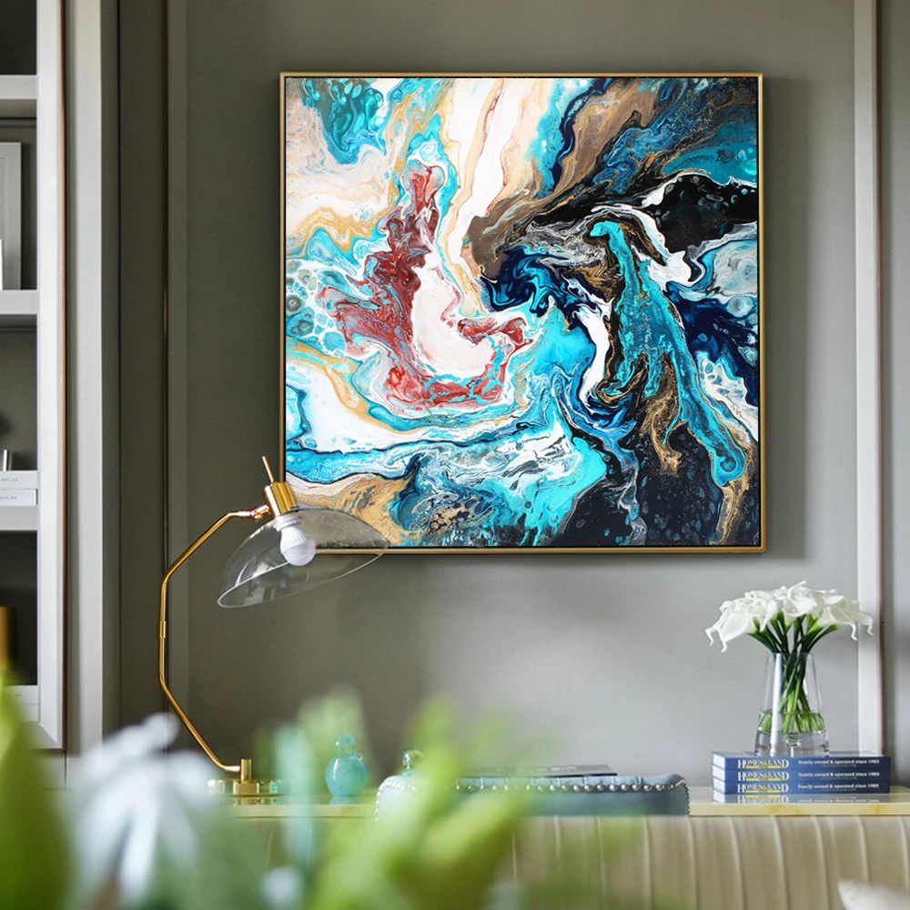 Abstrract Wall Art Canvas Paintings For Living Room Posters And Prints Modern Pictures Cuadros Decoration | Дом и сад