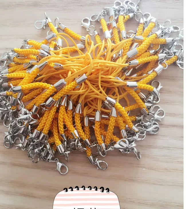 Сумочке Подвески Лариат шнурки DIY нейлон ремни Омар застежка повесить веревку брелок ID интерфейсом USB Разъем Держатель крепежа выводы - Цвет: picture color