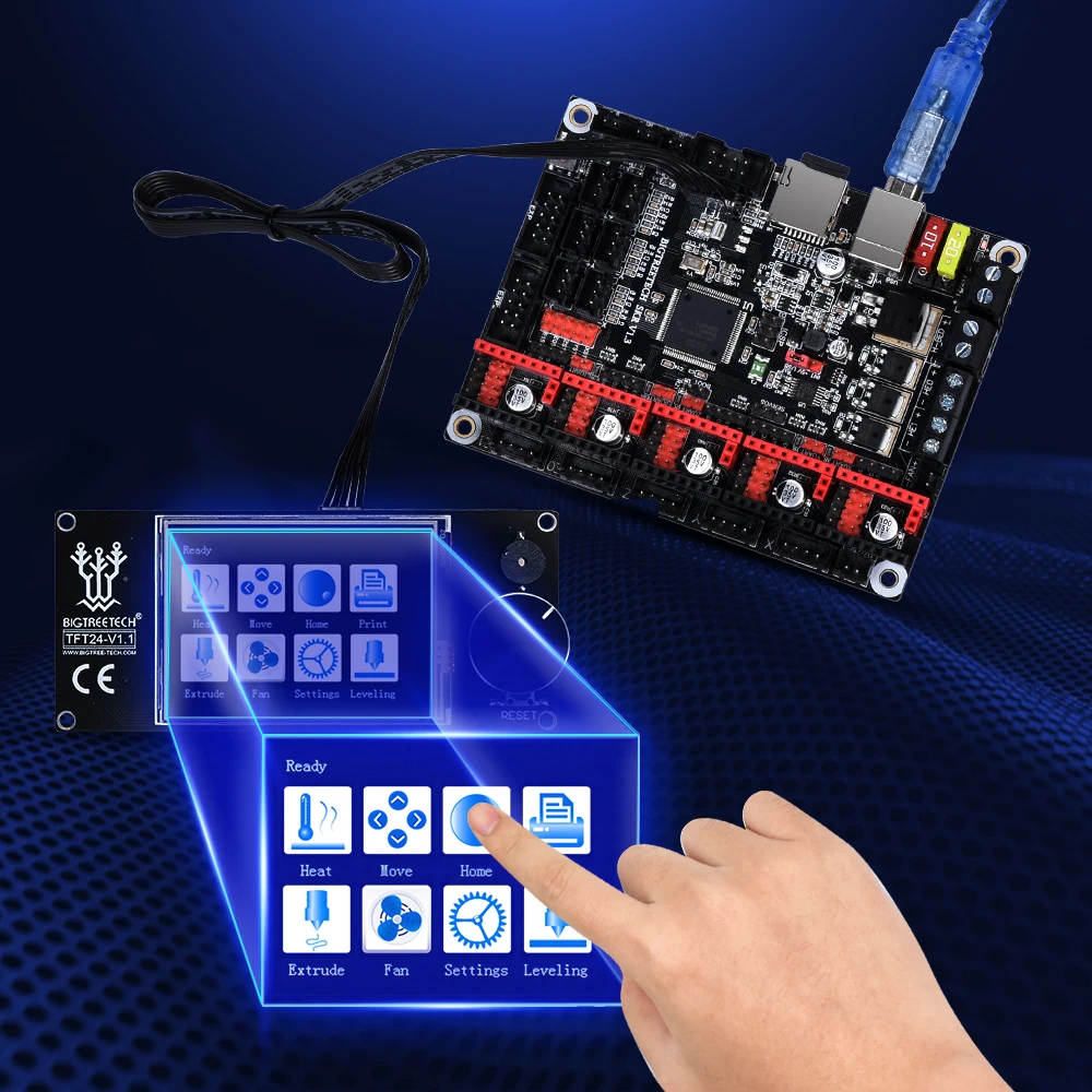 Сенсорный экран BIGTREETECG TFT24 V1.1 совместимый с ЖК дисплеем 12864vs MKS TFT2.4 tft35 для SKR V1.3 PRO