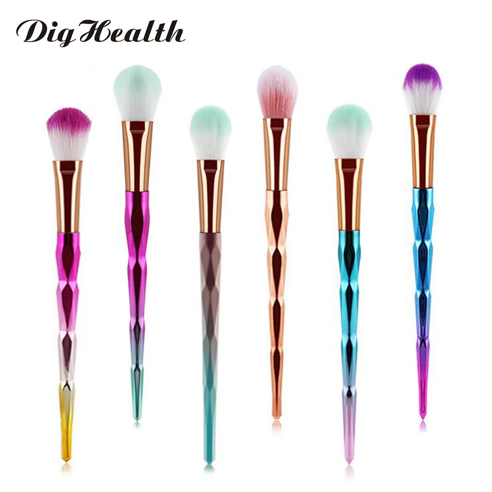 Dighealth Профессиональная Кисть для макияжа Алмазная ручка румяна набор кисточек