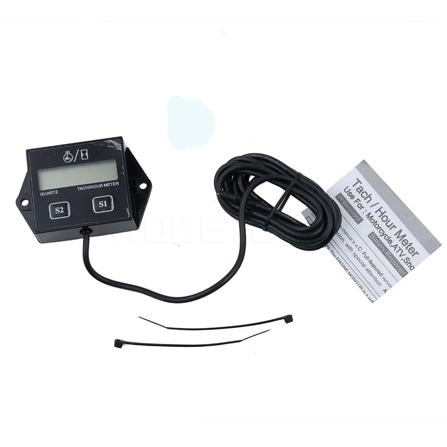 Цифровой тахометр индуктивный сменный 4 тактный с ЖК дисплеем для лодок