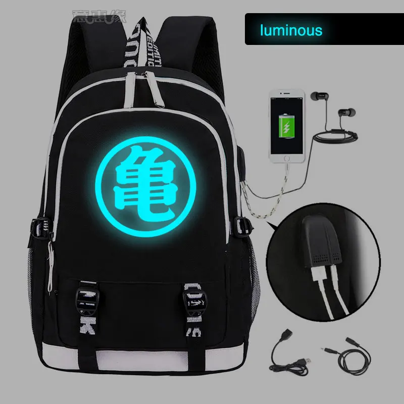 Рюкзак Dragon ball Z Сон Гоку Модный usb рюкзак для ноутбука для девочек и мальчиков подростков детская классная книжная сумка