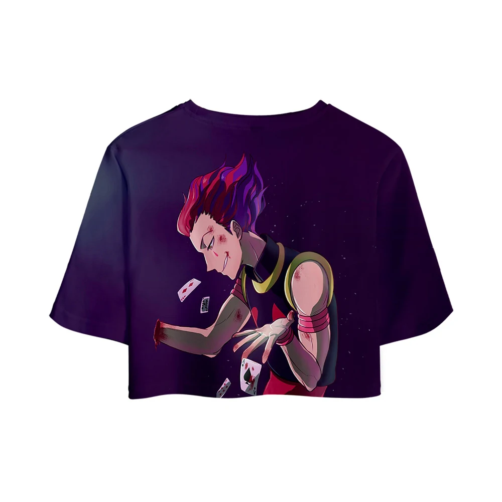 Hisoka 3D новая одежда футболка Летняя Женская Сексуальная футболка s Женская повседневная одежда Топ Горячая Распродажа 3D Топ Футболка s размера плюс XXL