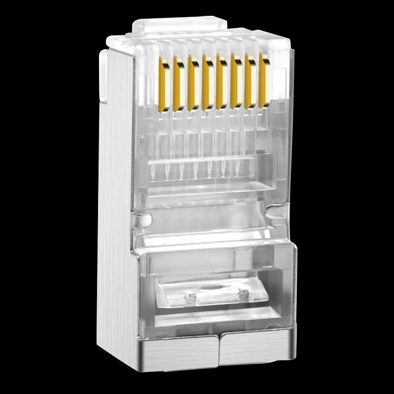 Коннектор Ethernet cncob cat5e экранированный медный корпус rj45 8P8C Кабельная вилка