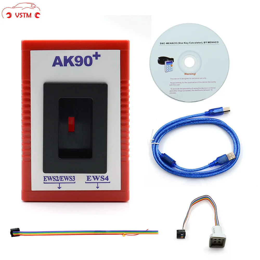 

AK90+ For BM-W V3.19 AK90 plus OBD2 Car Key Programmer for B-MW CAS/EWS from 1995-2009 AK90 + Key Programming OBD Tool