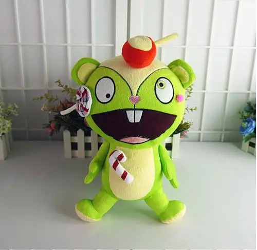 Happy Tree Friends HTF орех 15 дюймов Аниме зеленая набивная и плюшевая мультяшная