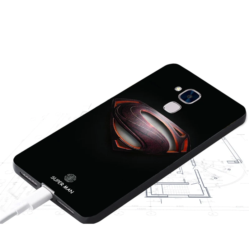 Huawei honor 5c Case Original Cover for Bag Skin Wolf Fish Skull Fundas 100% BiNFUL |