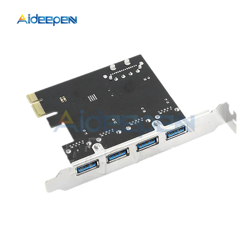 4 порта USB 3 0 PCI-e Плата расширения PCI express PCIe 2 5 Гбит/с адаптер концентратора USB3.0