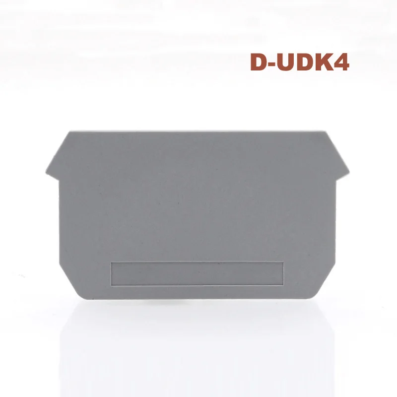 5/10 шт. D UDK4 клеммы торцевая пластина двойной вход и выход UDK 4 din рейка клеммный блок