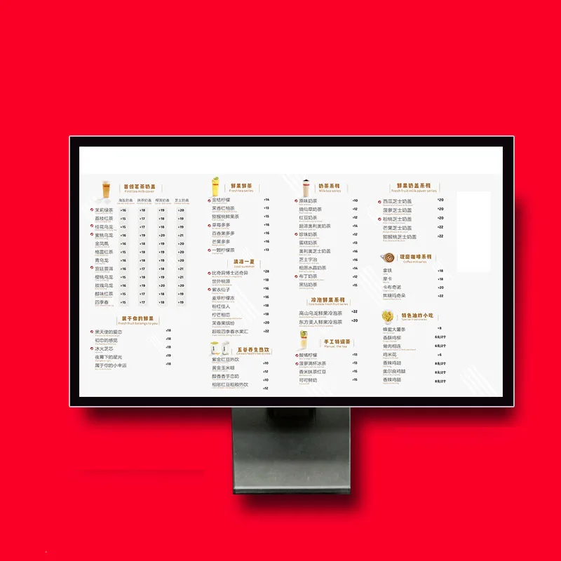 Настольная лампа Led доска меню тонкий светильник коробка рекламный плакат пейзаж