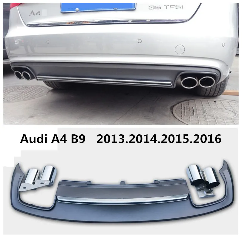 

Car Rear Lip Spoiler For Audi A4 B9 2013.2014.2015.2016 High Quality PP ABS Bumper Diffuser Auto Accessories