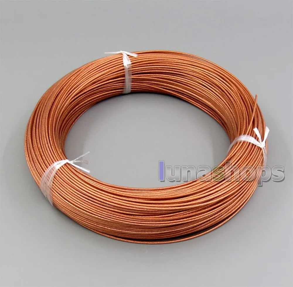 LN006254 100 м Hi Res Pure 7N OCC 160 + 0 05 мм изоляционный слой для наушников оптовый провод