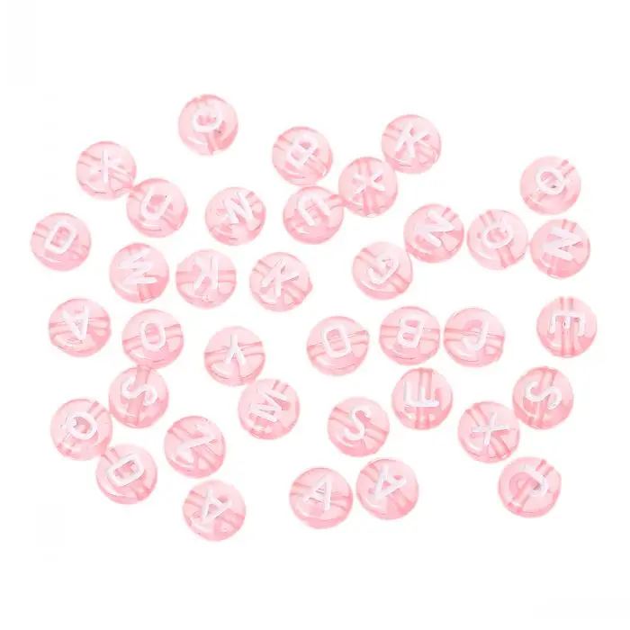 DoreenBeads акриловые бусины разделители Плоские Круглые Розовые Смешанные