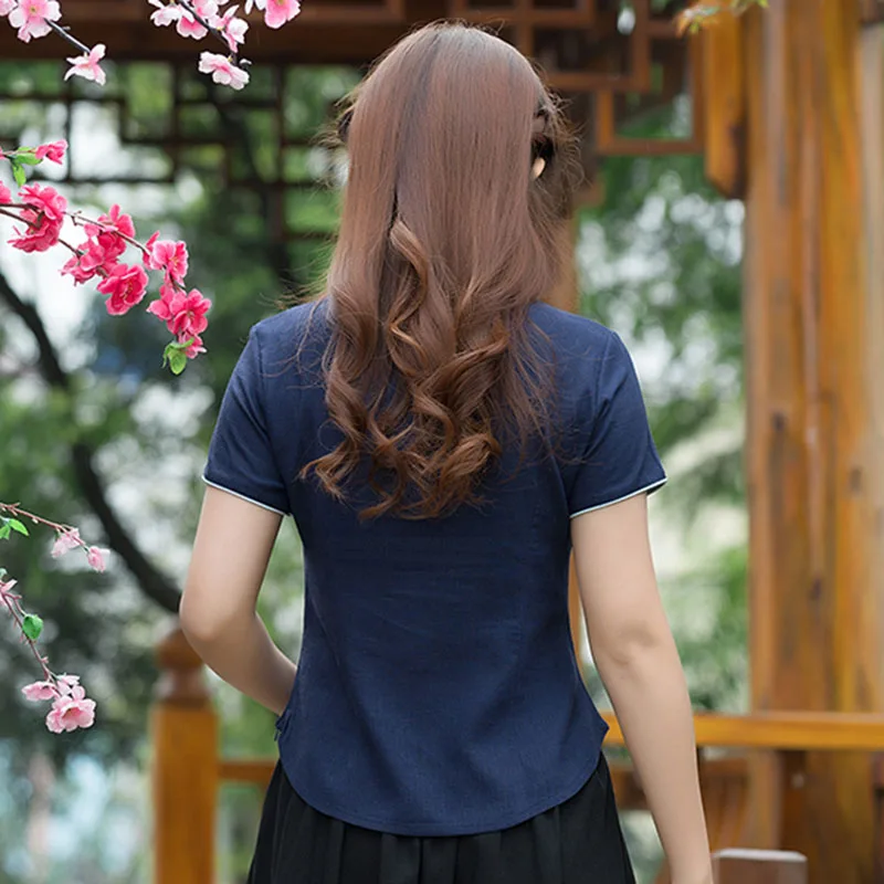Винтажная Элегантная футболка женская топ Blusas Feminina с вышивкой Harajuku летняя одежда