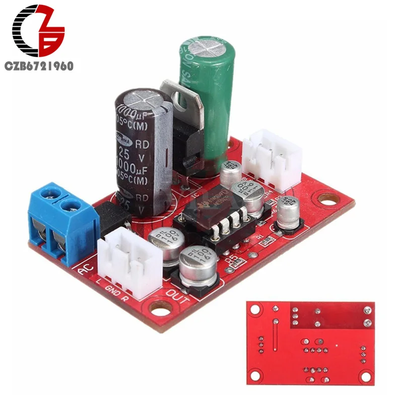 DC 9 24V AC 8 16V NE5532 аудио OP AMP микрофонные предусилители плата предварительного