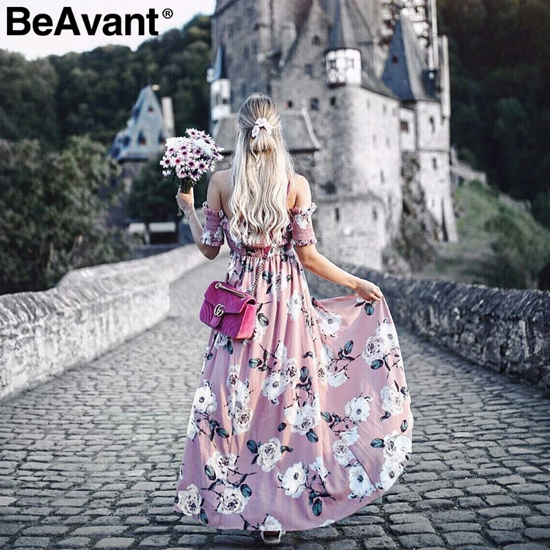 BeAvant без бретелек Летний Стиль длинное платье Для женщин высокое Сплит