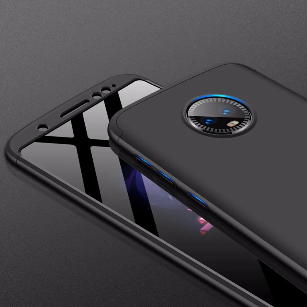 20 шт./лот 360 все включено защитный корпус пластиковый чехол для Motorola Moto G5S plus G6 G7 жесткий чехол