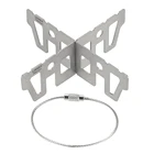 Lixada титановая стойка для спиртовой печи, напольная стойка для кемпинга, складная подставка для печи для пикника, подставка для печи