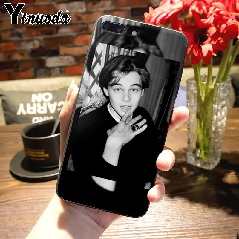 1 Yinuoda Leonardo DiCaprio young Super Star Топ детальный чехол для телефона для iPhone 7plus 6S 7 8 8Plus X xs max xr 5S 11pro чехол - Цвет: 1