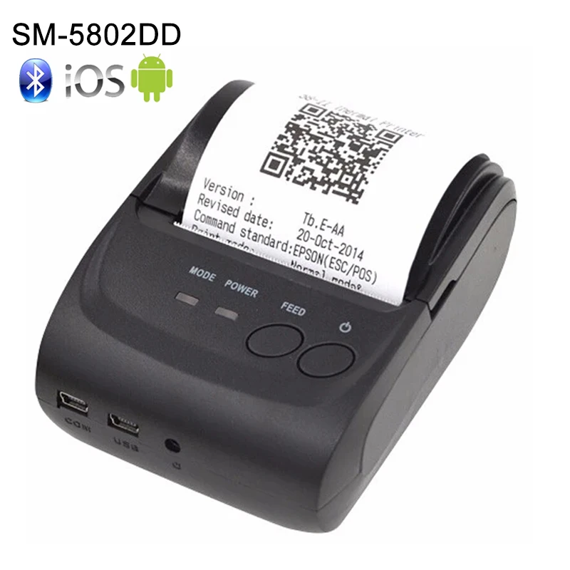 Бесплатный SDK беспроводной Android Bluetooth термопринтер 58 мм Мини Термопринтер для