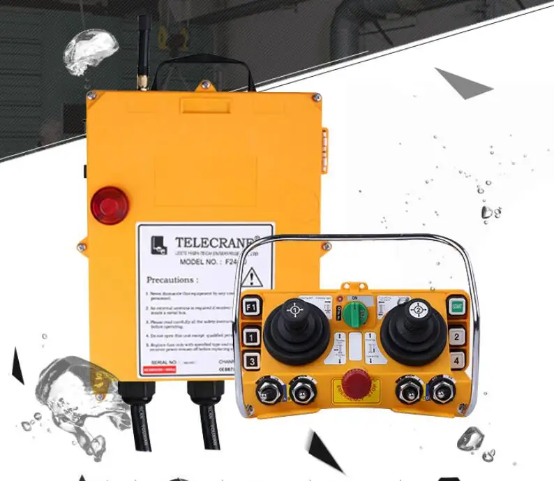 

Two joystick 5 Speed controls Overhead Crane Hoist Radio Remote Control F24-60 High quality