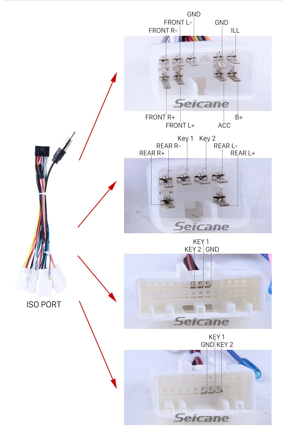 Seicane gps головное устройство 2din Android 8,1 " Автомагнитола для 2009-2013 Toyota AVENSIS HD 1080P сенсорный мультимедийный плеер стерео