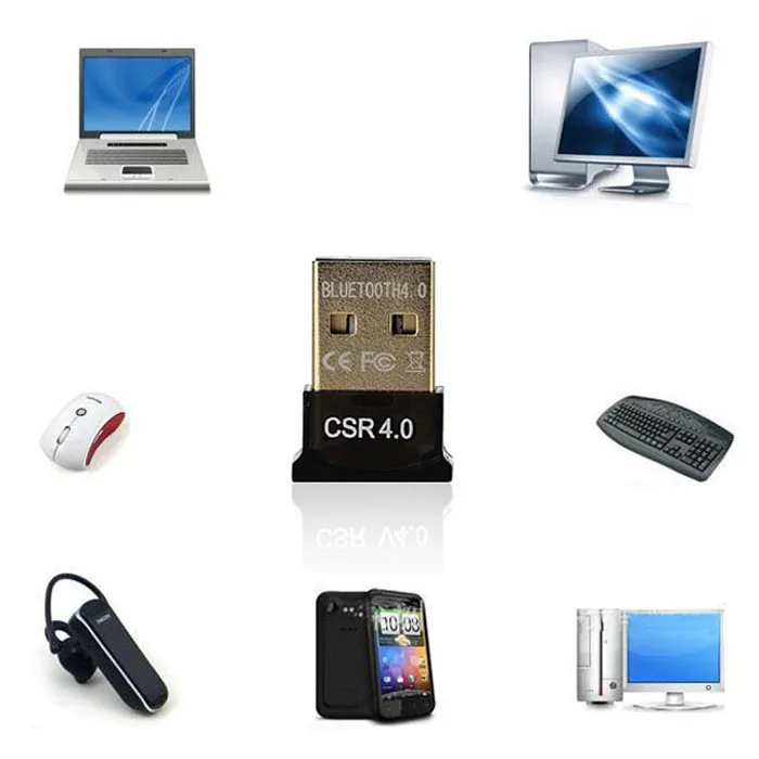 CARPRIE Usb Bluetooth Adapter 4.0 Mini Dongle Dual Mode Wireless For Laptop PC | Электроника