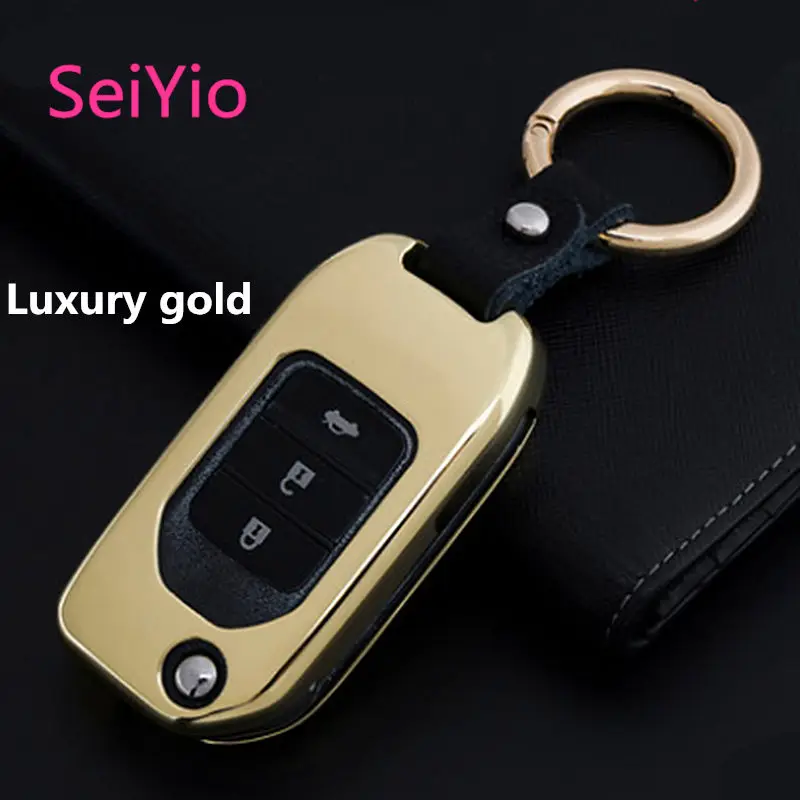Чехол для брелока SeiYio Honda CRV ling sent XRV Civic Accord VEZEL Fit Odyss чехол из сплава и кожи ключей