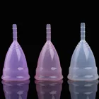 Менструальные чаши, многоразовые мягкие силиконовые женские гигиенические принадлежности 3 цветов