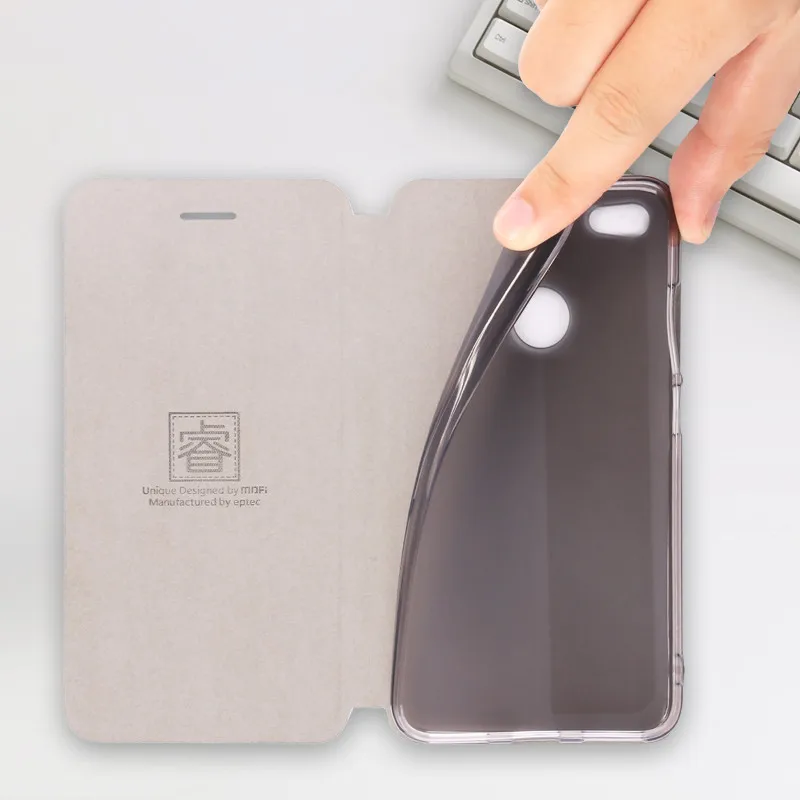 Оригинальный чехол Mofi для Xiaomi redmi Примечание 5A Роскошный кожаный флип с