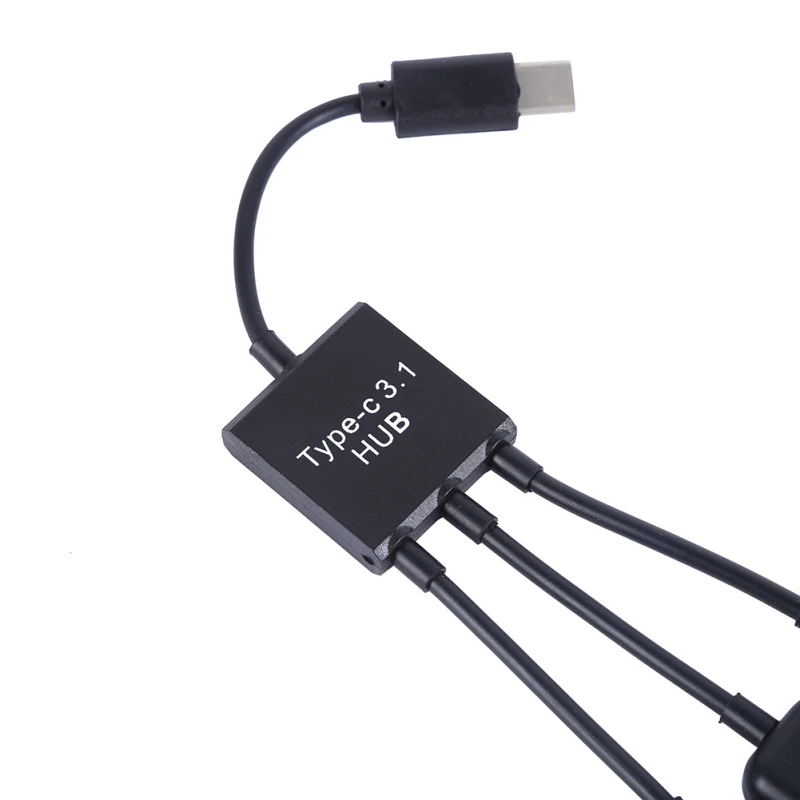 15cm USB Type C 3.1 Male to Dual 2.0 Female OTG Charging Cable 2 Port HUB Cables 1 3 Cord or Y Splitter Cables|Кабели USB| |